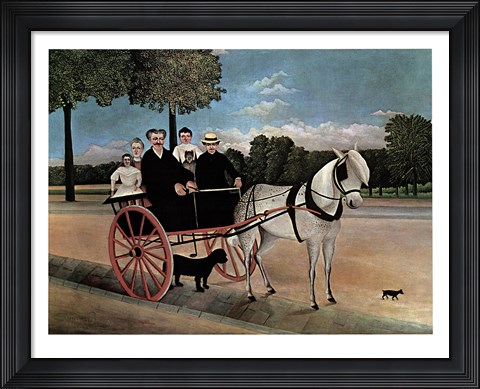 Framed Father Juniet's Cart Print