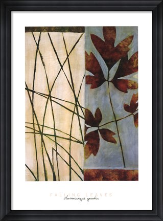 Framed Falling Leaves Print