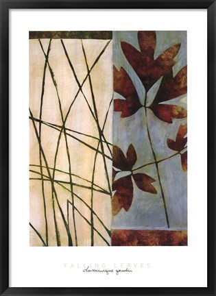 Framed Falling Leaves Print