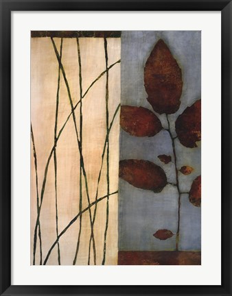 Framed Quiet Leaves Print