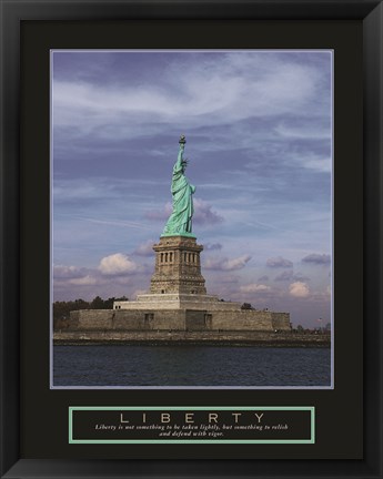 Framed Liberty-Statue of Liberty Print