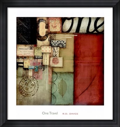 Framed One Travel Print