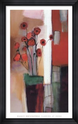 Framed Flowers at Home Print