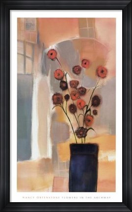 Framed Flowers in the Archway Print