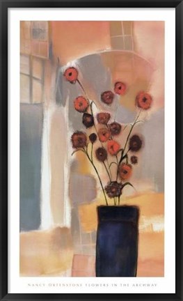 Framed Flowers in the Archway Print