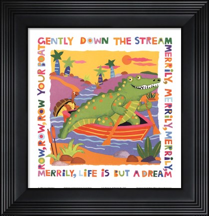 Framed Row Your Boat Print