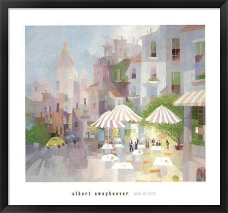 Framed Place du Tertre Print