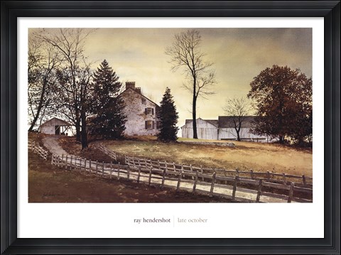 Framed Late October Print