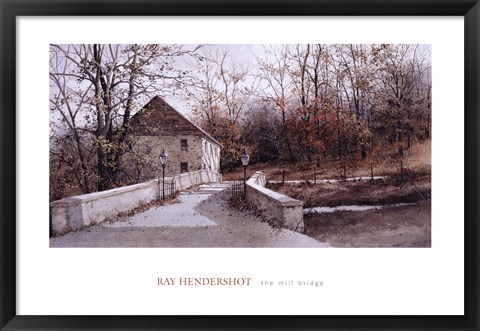 Framed Mill Bridge Print