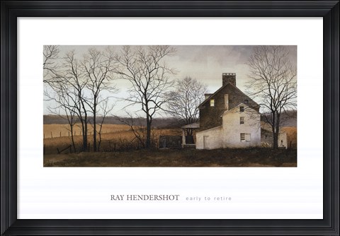 Framed Early to Retire Print