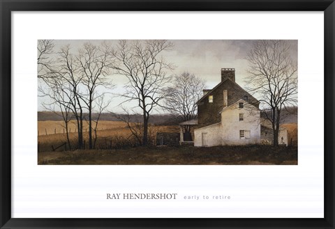 Framed Early to Retire Print