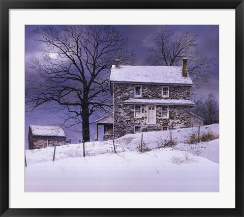 Framed One Candle Print