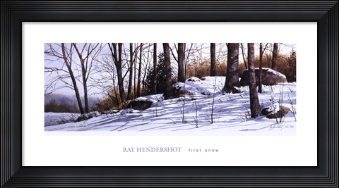 Framed First Snow Print