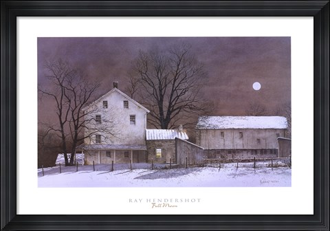 Framed Full Moon Print