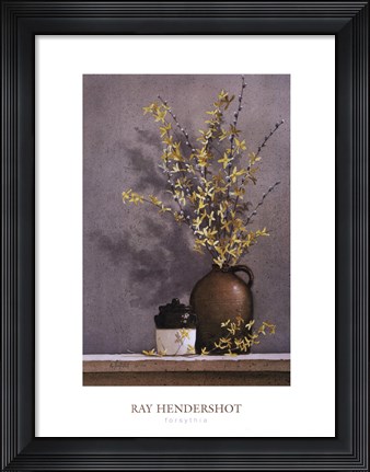 Framed Forsythia Print