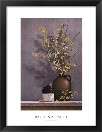 Framed Forsythia Print