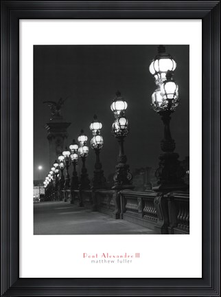 Framed Pont Alexandre III Print