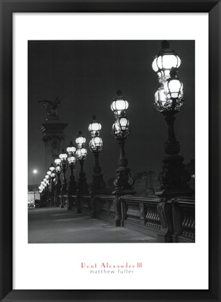 Framed Pont Alexandre III Print