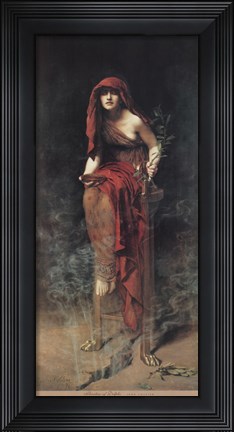 Framed Priestess of Delphi Print