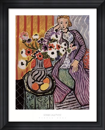 Framed Purple Robe Print