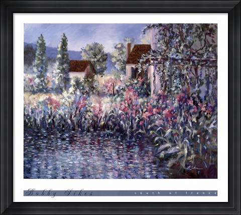 Framed South of France Print