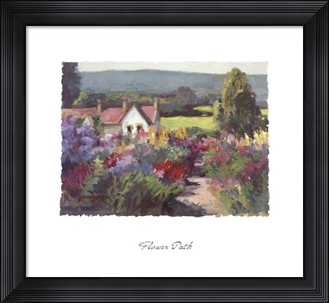 Framed Flower Path Print