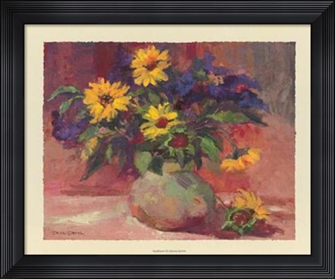 Framed Sunflowers Print