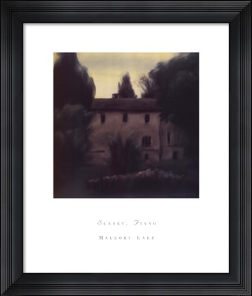 Framed Sunset, Fiano Print