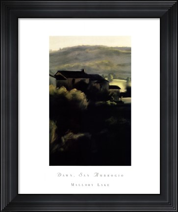 Framed Dawn, San Ambrogio Print