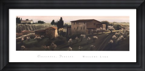 Framed Calcinaia, Tuscany Print