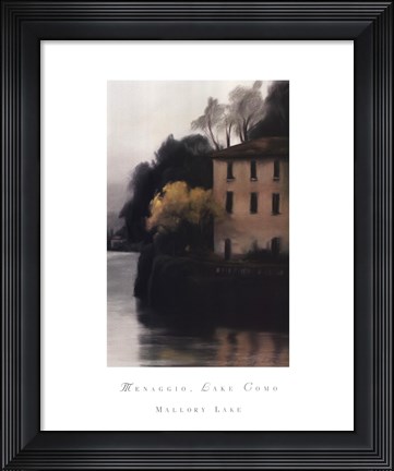 Framed Menaggio, Lake Como Print