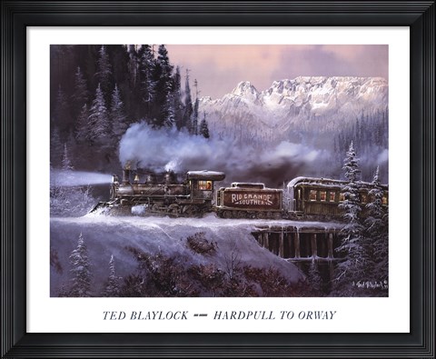 Framed Hardpull to Orway Print