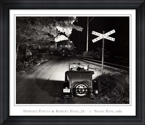 Framed Howard and Robert Hart Jr. Pincus - Night Ride, 1985 Print