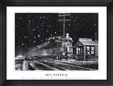 Framed Denver &amp; Rio Grande Western's Rio Grande Zephyr Print