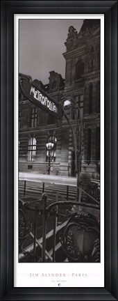 Framed Le Metro Print