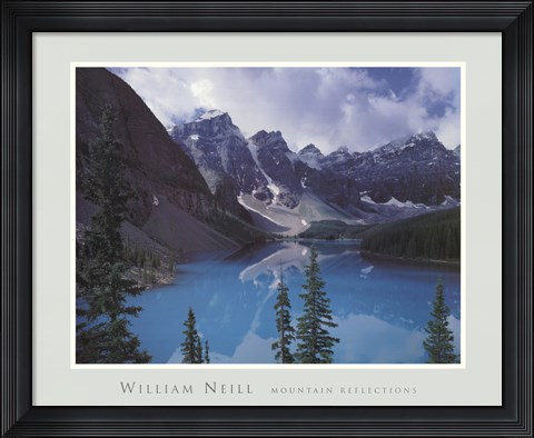 Framed Mountain Reflections Print