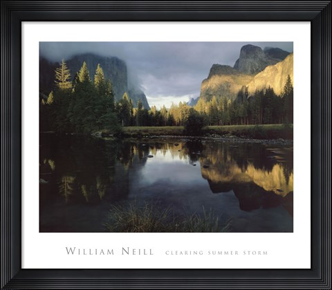 Framed Clearing Summer Storm Print