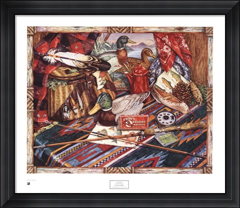 Framed Sunset Lodge Print