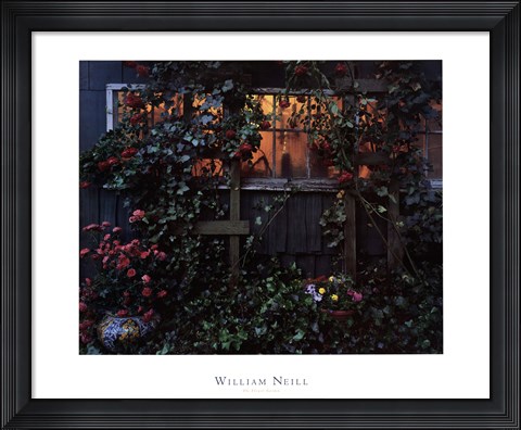 Framed Flower Garden Print