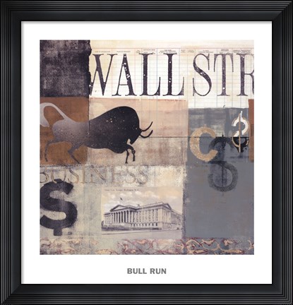 Framed Bull Run Print