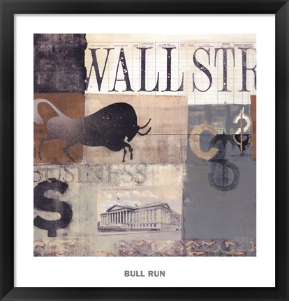 Framed Bull Run Print