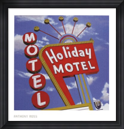 Framed Holiday Motel Print