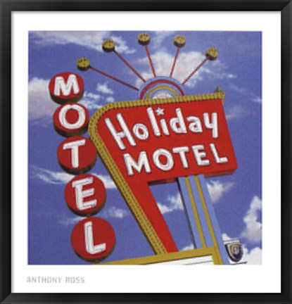 Framed Holiday Motel Print