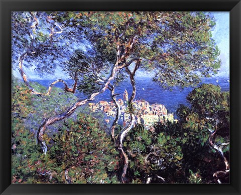 Framed Bordighera, Trees Print