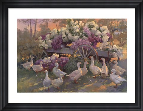 Framed Afternoon Congregation Print