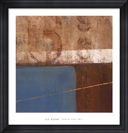 Framed Earth and Sky I Print
