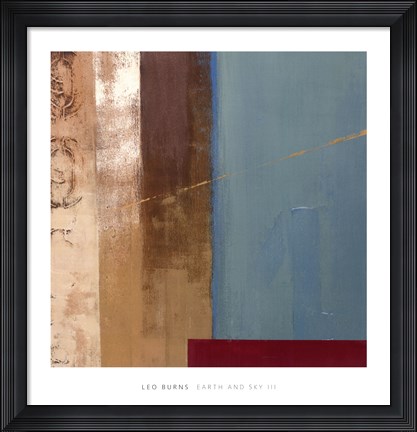 Framed Earth and Sky III Print