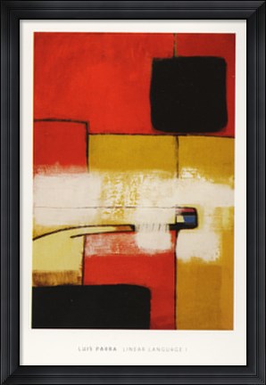 Framed Linear Language1 Print