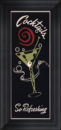 Framed Cocktails So Refreshing Print