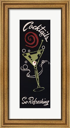 Framed Cocktails So Refreshing Print